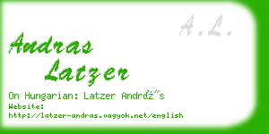 andras latzer business card